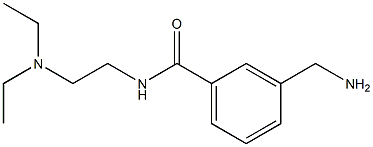 3-(aminomethyl)-N-[2-(diethylamino)ethyl]benzamide Structure