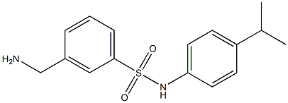 3-(aminomethyl)-N-[4-(propan-2-yl)phenyl]benzene-1-sulfonamide