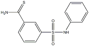 3-(anilinosulfonyl)benzenecarbothioamide Structure