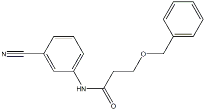 3-(benzyloxy)-N-(3-cyanophenyl)propanamide