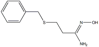 3-(benzylsulfanyl)-N'-hydroxypropanimidamide Struktur