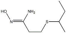 3-(butan-2-ylsulfanyl)-N'-hydroxypropanimidamide,,结构式