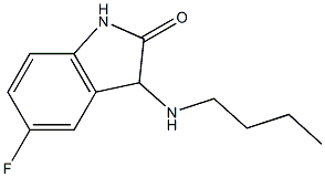 3-(butylamino)-5-fluoro-2,3-dihydro-1H-indol-2-one,,结构式