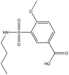 3-(butylsulfamoyl)-4-methoxybenzoic acid Structure