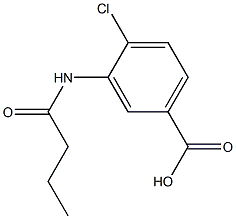 3-(butyrylamino)-4-chlorobenzoic acid,,结构式