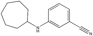 3-(cycloheptylamino)benzonitrile,,结构式