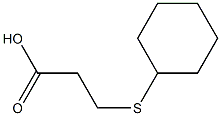 3-(cyclohexylsulfanyl)propanoic acid Struktur