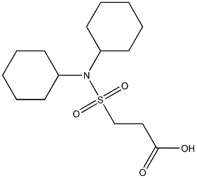 3-(dicyclohexylsulfamoyl)propanoic acid Structure