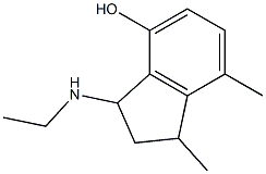 3-(ethylamino)-1,7-dimethylindan-4-ol Structure