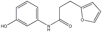 3-(furan-2-yl)-N-(3-hydroxyphenyl)propanamide Structure