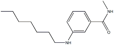 3-(heptylamino)-N-methylbenzamide,,结构式