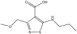 3-(methoxymethyl)-5-(propylamino)isothiazole-4-carboxylic acid 结构式