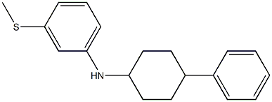 3-(methylsulfanyl)-N-(4-phenylcyclohexyl)aniline,,结构式