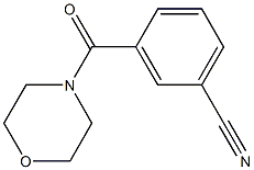 3-(morpholin-4-ylcarbonyl)benzonitrile Structure