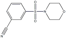 3-(morpholin-4-ylsulfonyl)benzonitrile Structure