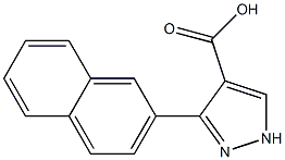 3-(naphthalen-2-yl)-1H-pyrazole-4-carboxylic acid Structure