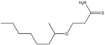 3-(octan-2-yloxy)propanethioamide Structure
