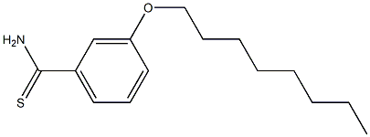 3-(octyloxy)benzene-1-carbothioamide Structure