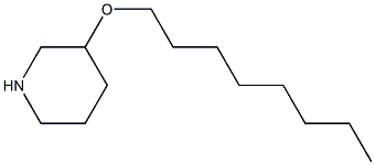 3-(octyloxy)piperidine,,结构式