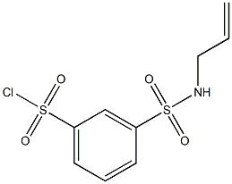 3-(prop-2-en-1-ylsulfamoyl)benzene-1-sulfonyl chloride 结构式