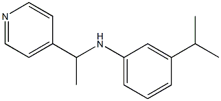 3-(propan-2-yl)-N-[1-(pyridin-4-yl)ethyl]aniline Structure