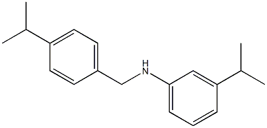  3-(propan-2-yl)-N-{[4-(propan-2-yl)phenyl]methyl}aniline