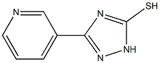 3-(pyridin-3-yl)-1H-1,2,4-triazole-5-thiol 化学構造式
