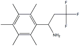 3,3,3-trifluoro-1-(2,3,4,5,6-pentamethylphenyl)propan-1-amine,,结构式