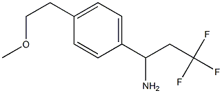 3,3,3-trifluoro-1-[4-(2-methoxyethyl)phenyl]propan-1-amine Structure