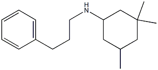 3,3,5-trimethyl-N-(3-phenylpropyl)cyclohexan-1-amine,,结构式