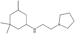 3,3,5-trimethyl-N-[2-(pyrrolidin-1-yl)ethyl]cyclohexan-1-amine Struktur