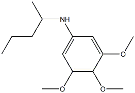 3,4,5-trimethoxy-N-(pentan-2-yl)aniline 结构式