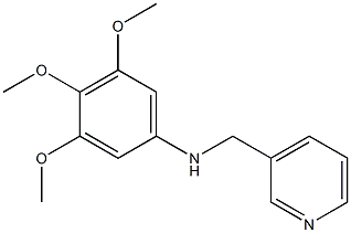 3,4,5-trimethoxy-N-(pyridin-3-ylmethyl)aniline,,结构式
