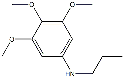 3,4,5-trimethoxy-N-propylaniline,,结构式