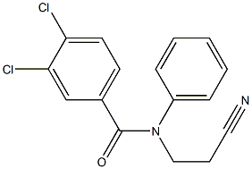 3,4-dichloro-N-(2-cyanoethyl)-N-phenylbenzamide,,结构式