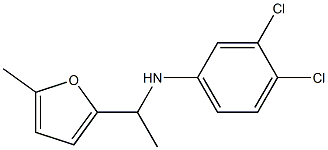 3,4-dichloro-N-[1-(5-methylfuran-2-yl)ethyl]aniline Struktur