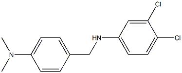 3,4-dichloro-N-{[4-(dimethylamino)phenyl]methyl}aniline Struktur