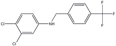 3,4-dichloro-N-{[4-(trifluoromethyl)phenyl]methyl}aniline Structure