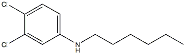 3,4-dichloro-N-hexylaniline Structure