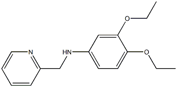 3,4-diethoxy-N-(pyridin-2-ylmethyl)aniline 结构式
