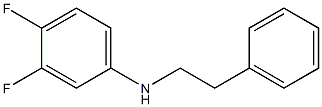 3,4-difluoro-N-(2-phenylethyl)aniline 结构式