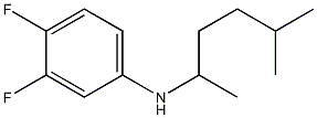 3,4-difluoro-N-(5-methylhexan-2-yl)aniline Struktur