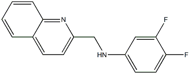 3,4-difluoro-N-(quinolin-2-ylmethyl)aniline,,结构式