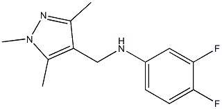 3,4-difluoro-N-[(1,3,5-trimethyl-1H-pyrazol-4-yl)methyl]aniline|