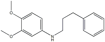 3,4-dimethoxy-N-(3-phenylpropyl)aniline,,结构式