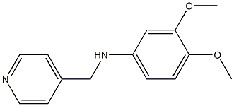 3,4-dimethoxy-N-(pyridin-4-ylmethyl)aniline 结构式