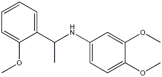 3,4-dimethoxy-N-[1-(2-methoxyphenyl)ethyl]aniline Structure