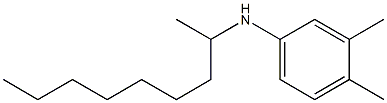 3,4-dimethyl-N-(nonan-2-yl)aniline,,结构式