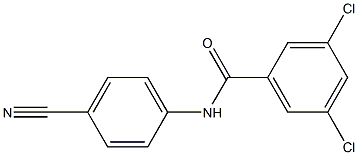 3,5-dichloro-N-(4-cyanophenyl)benzamide Struktur