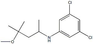 3,5-dichloro-N-(4-methoxy-4-methylpentan-2-yl)aniline,,结构式